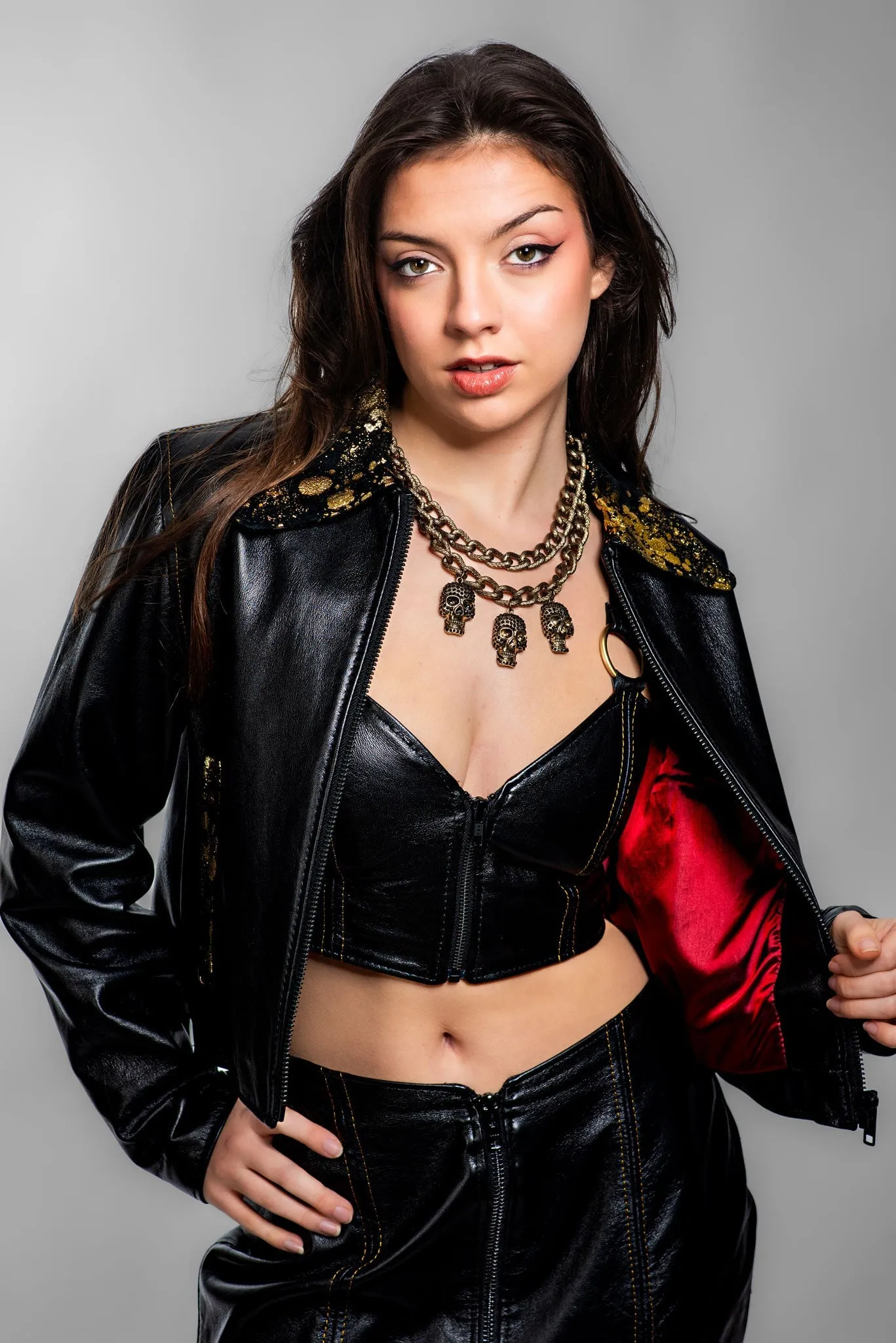 Janie Black Leather Jacket