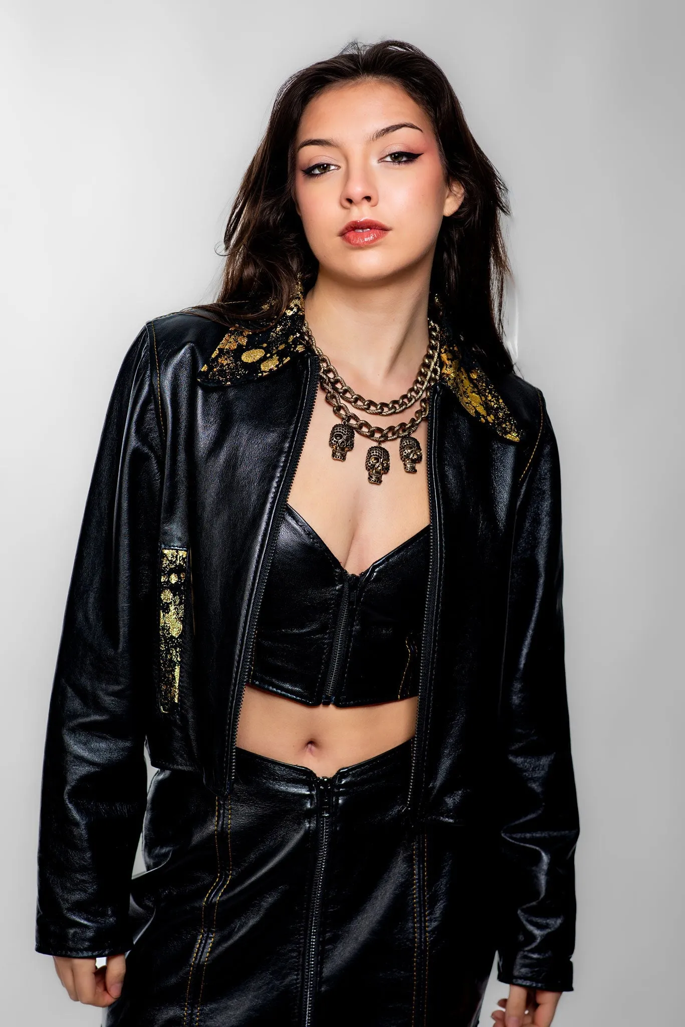 Janie Black Leather Jacket