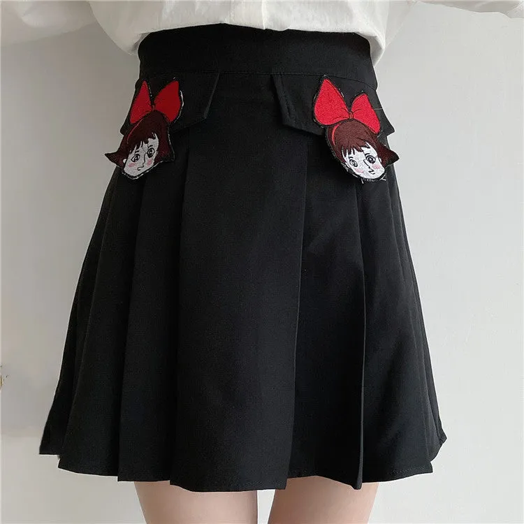 Japanese cartoon girl shirt   pleated skirt yc22564