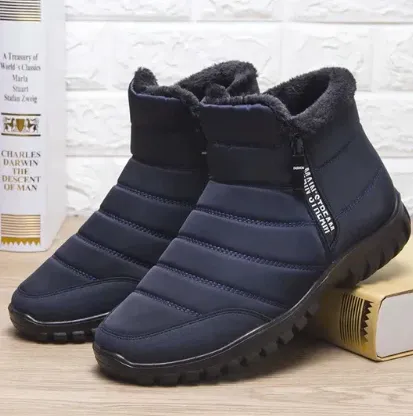 Javier - waterproof warm cotton boots with drawstring