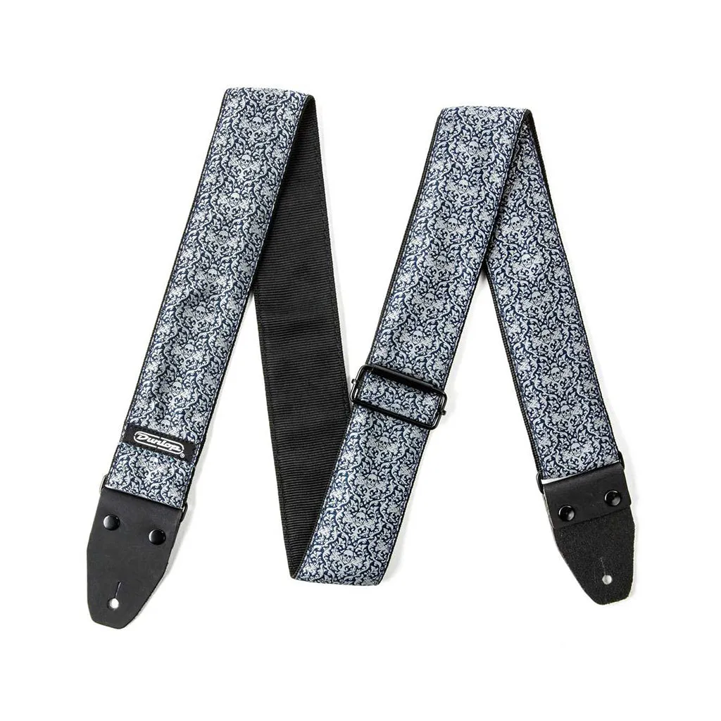 Jim Dunlop D67-15 Jacquard Fleurs De Skull Guitar Strap
