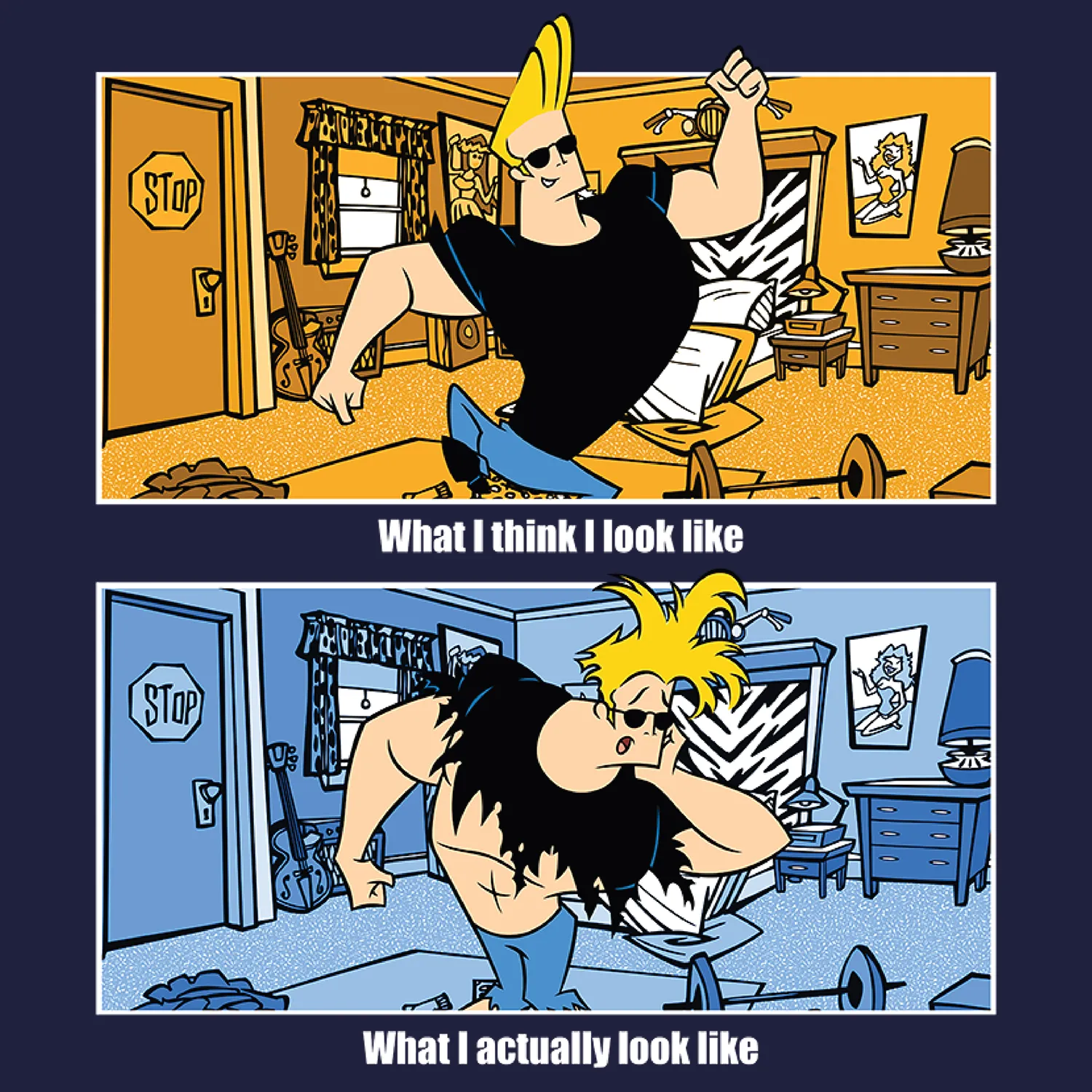 Johnny Bravo - "What I look like" Meme Tee