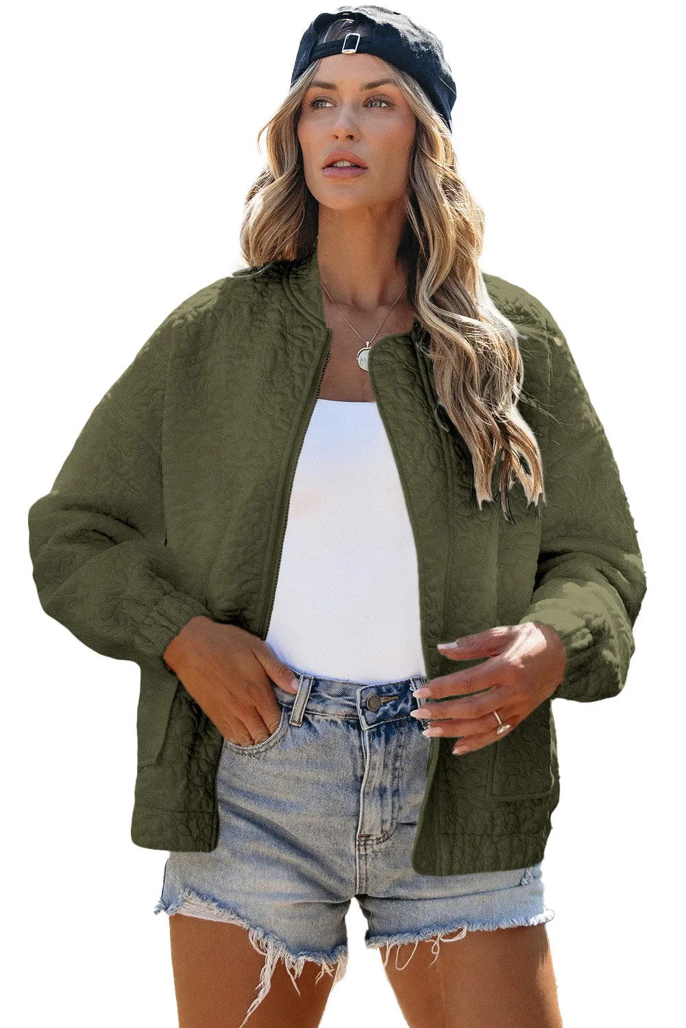 KaleaBoutique Floral Quilted Jacket