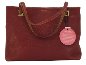 Kate spade Red Pebbled Leather Shoulder Bag TT390