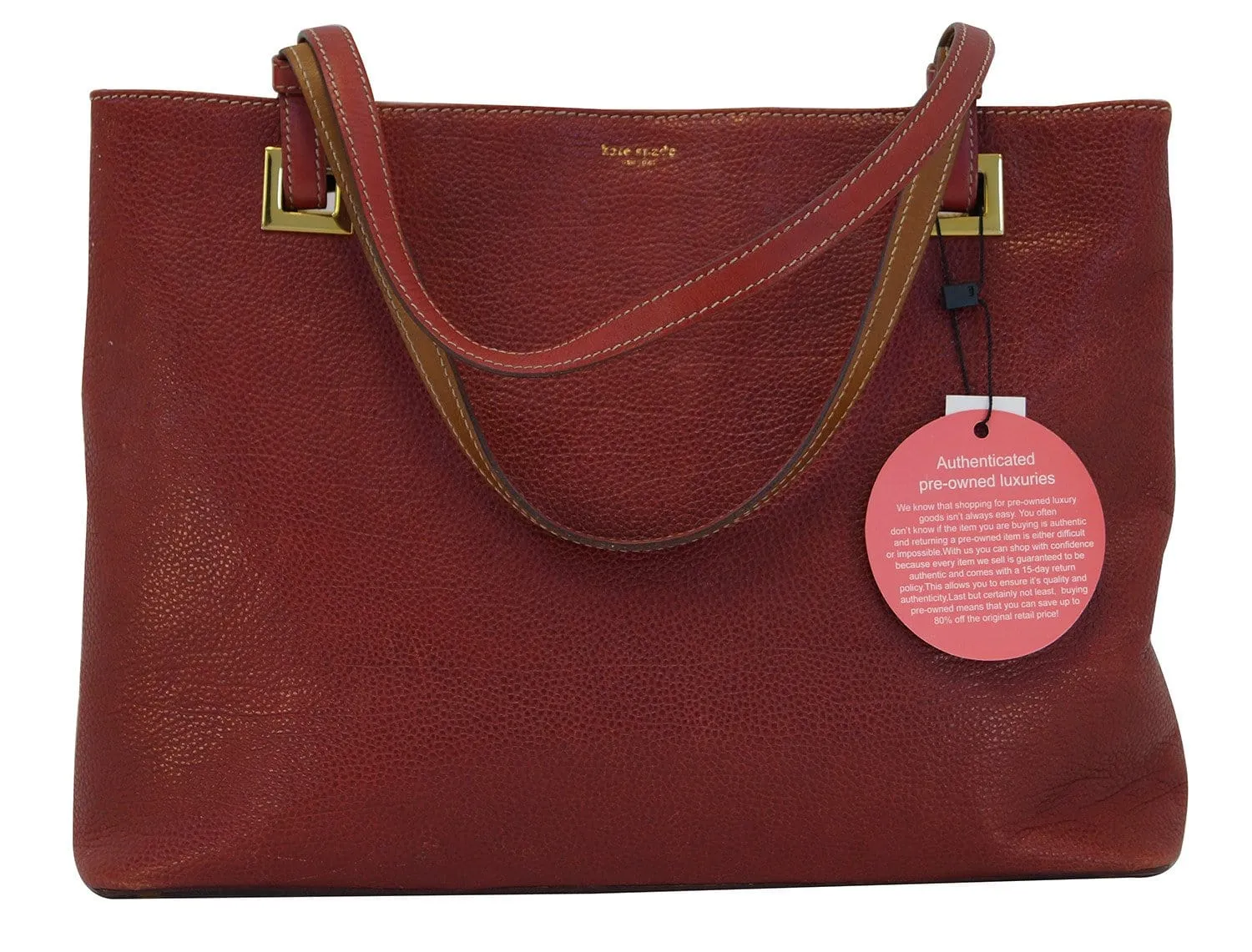Kate spade Red Pebbled Leather Shoulder Bag TT390