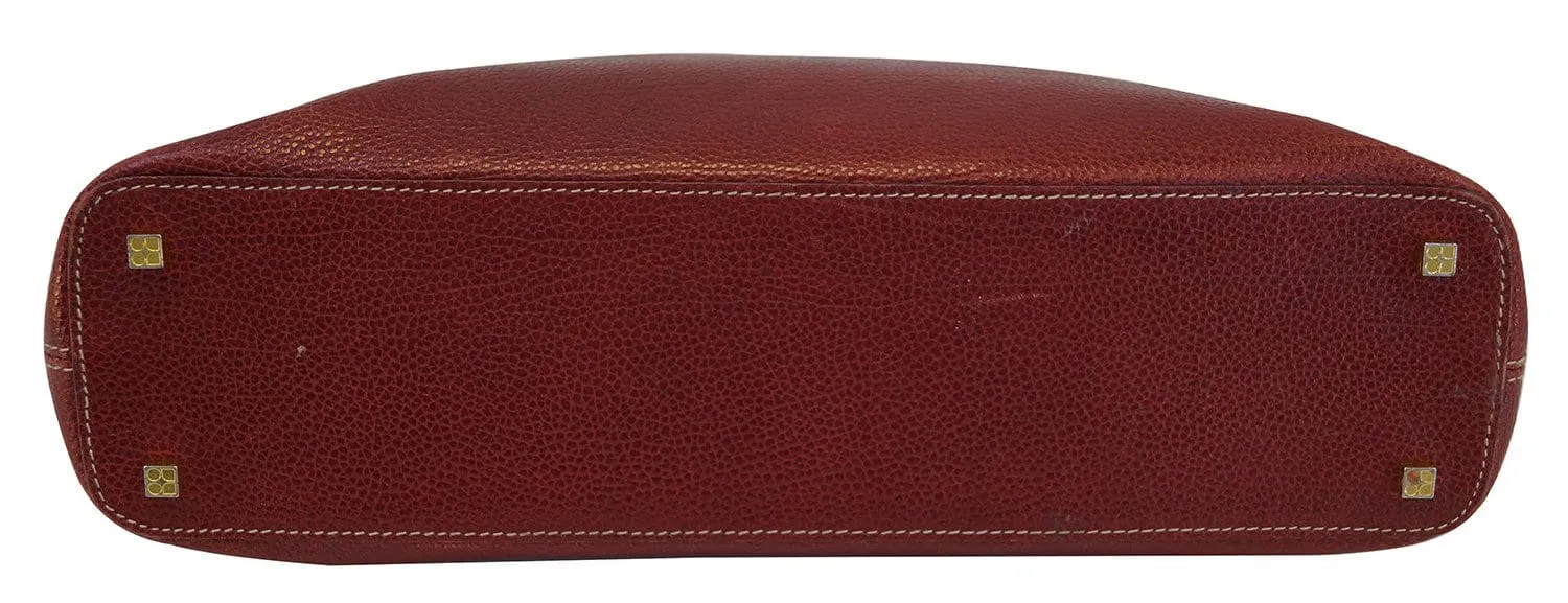 Kate spade Red Pebbled Leather Shoulder Bag TT390