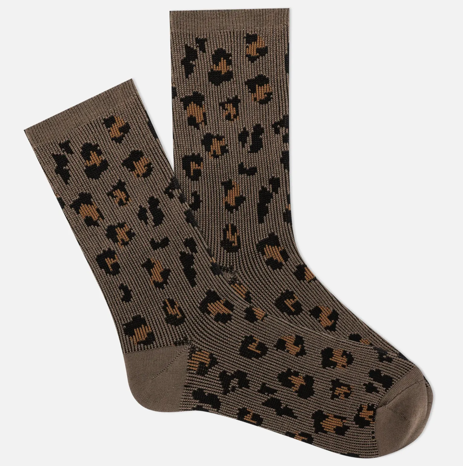 K.Bell Women's Soft & Dreamy™ Leopard Pattern Crew Socks