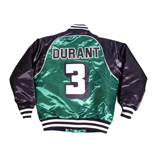 KEVIN DURANT HIGH SCHOOL GREEN SATIN JACKET