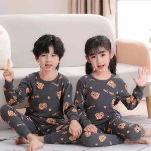 Kids Clothes Children Sets Children's Clothing Boys Girls Cotton Autumn winter Clothing Pants Sleepwear Underwear Christmas Gift