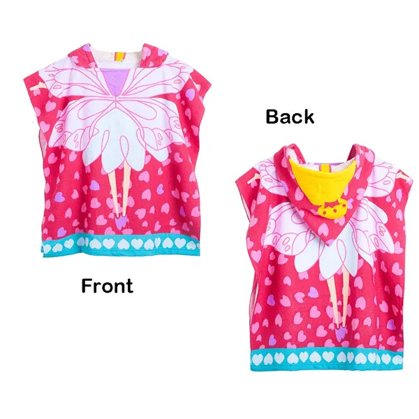 Kids Hooded Poncho Bath Towel
