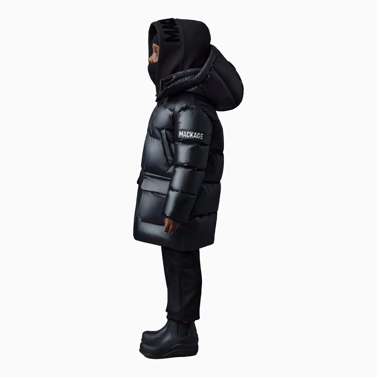 Kid's KENNIE Lustrous Light Down Parka Jacket With Hood