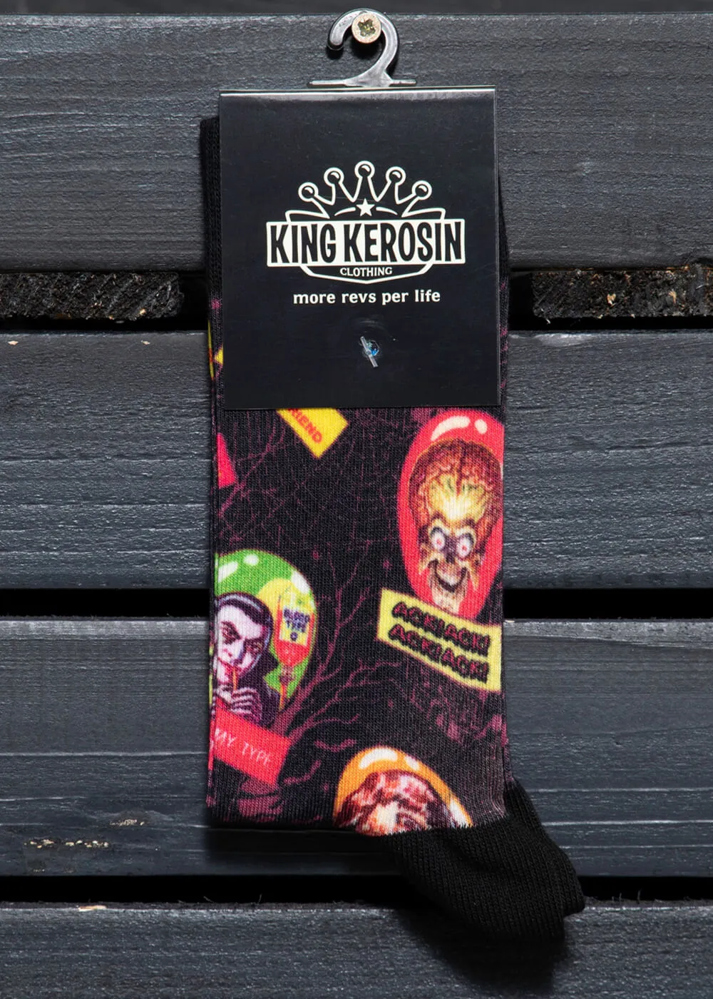 King Kerosin Mens Mars Socks Black