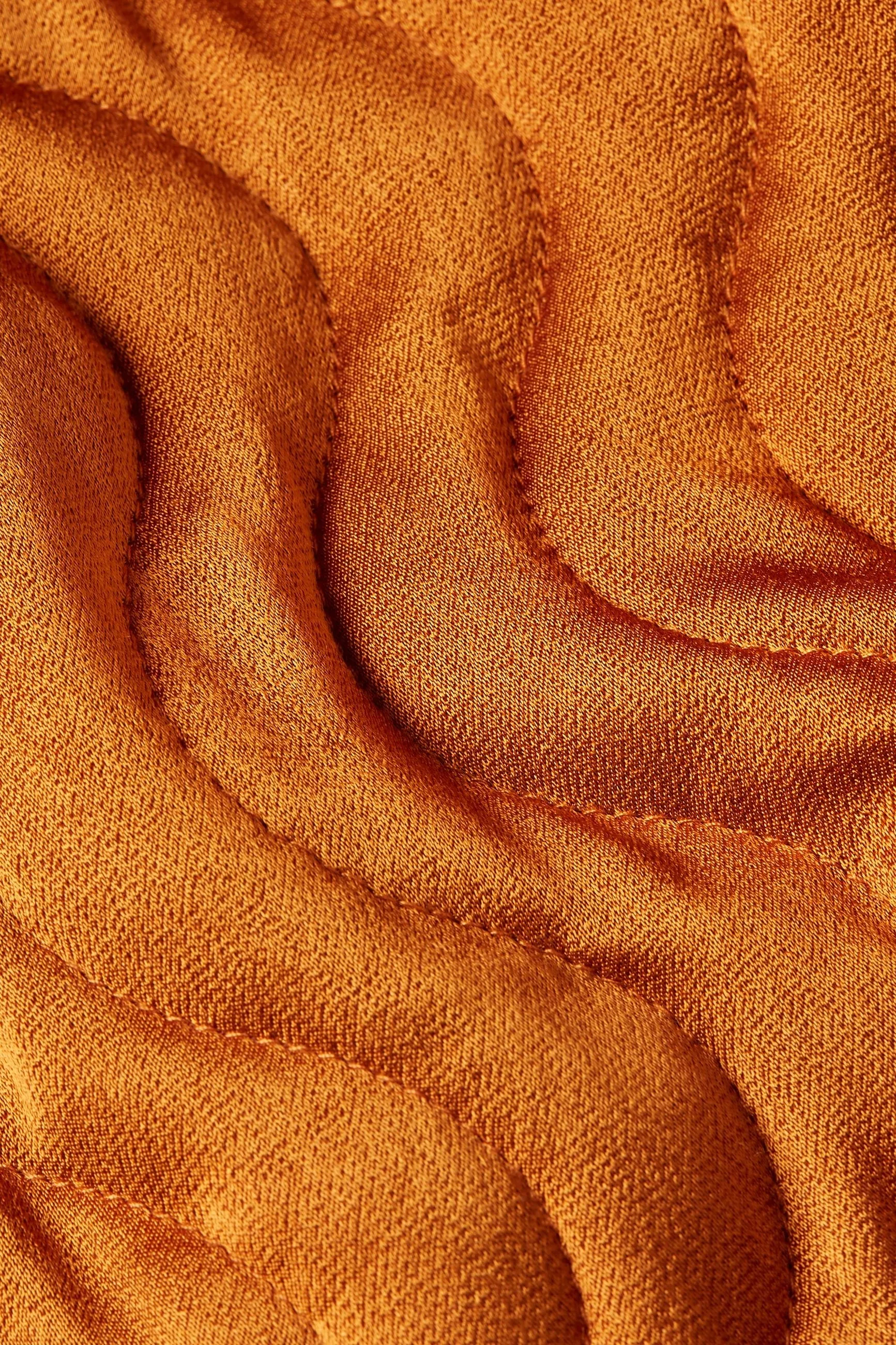 King Louie Noor Jacket Star Satin in Maple Orange