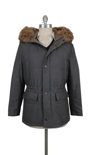 Kiton Gray Parka