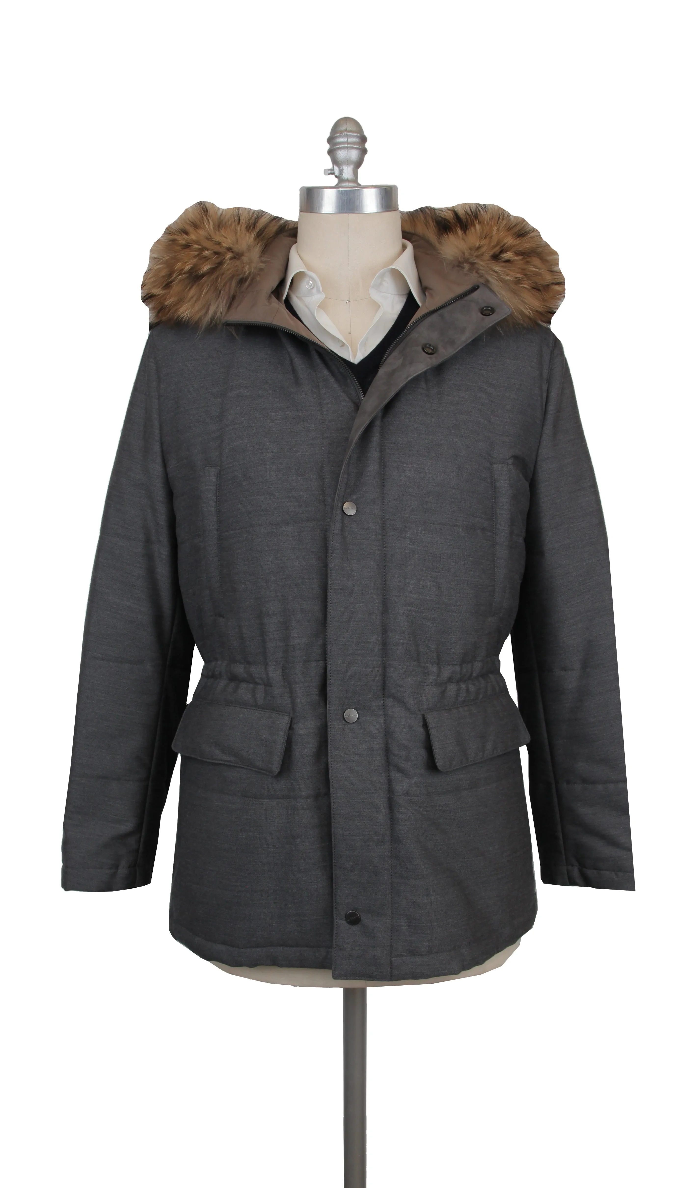 Kiton Gray Parka