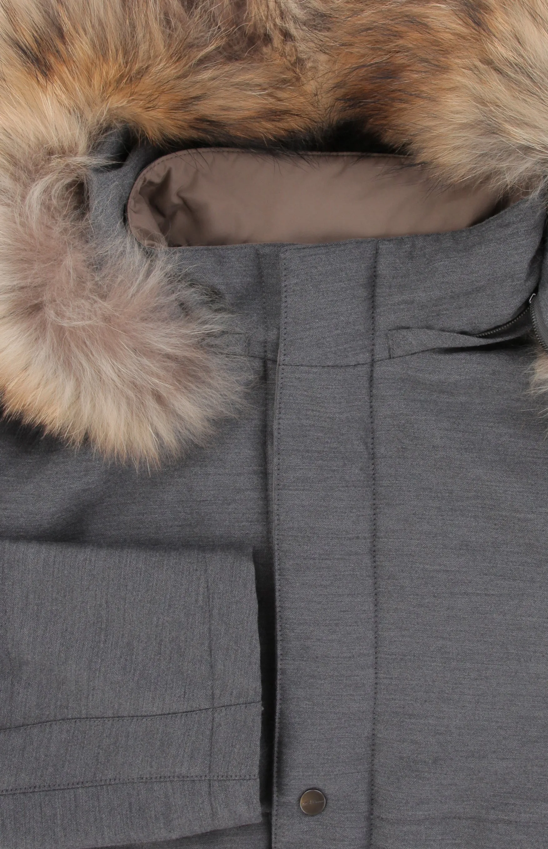 Kiton Gray Parka