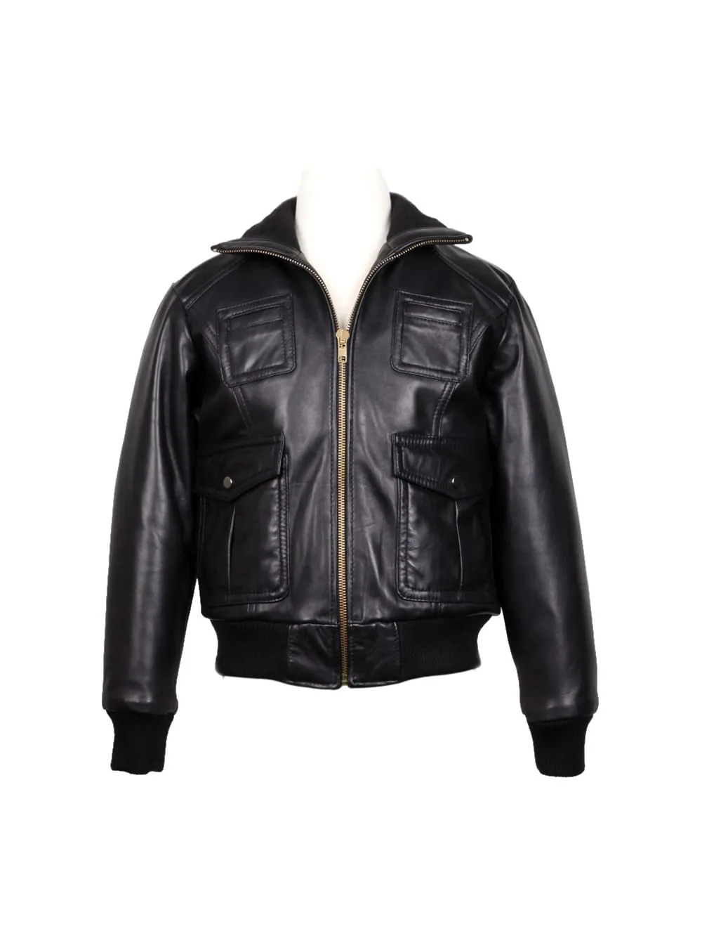 Knit Fusion Leather Jacket for Boys