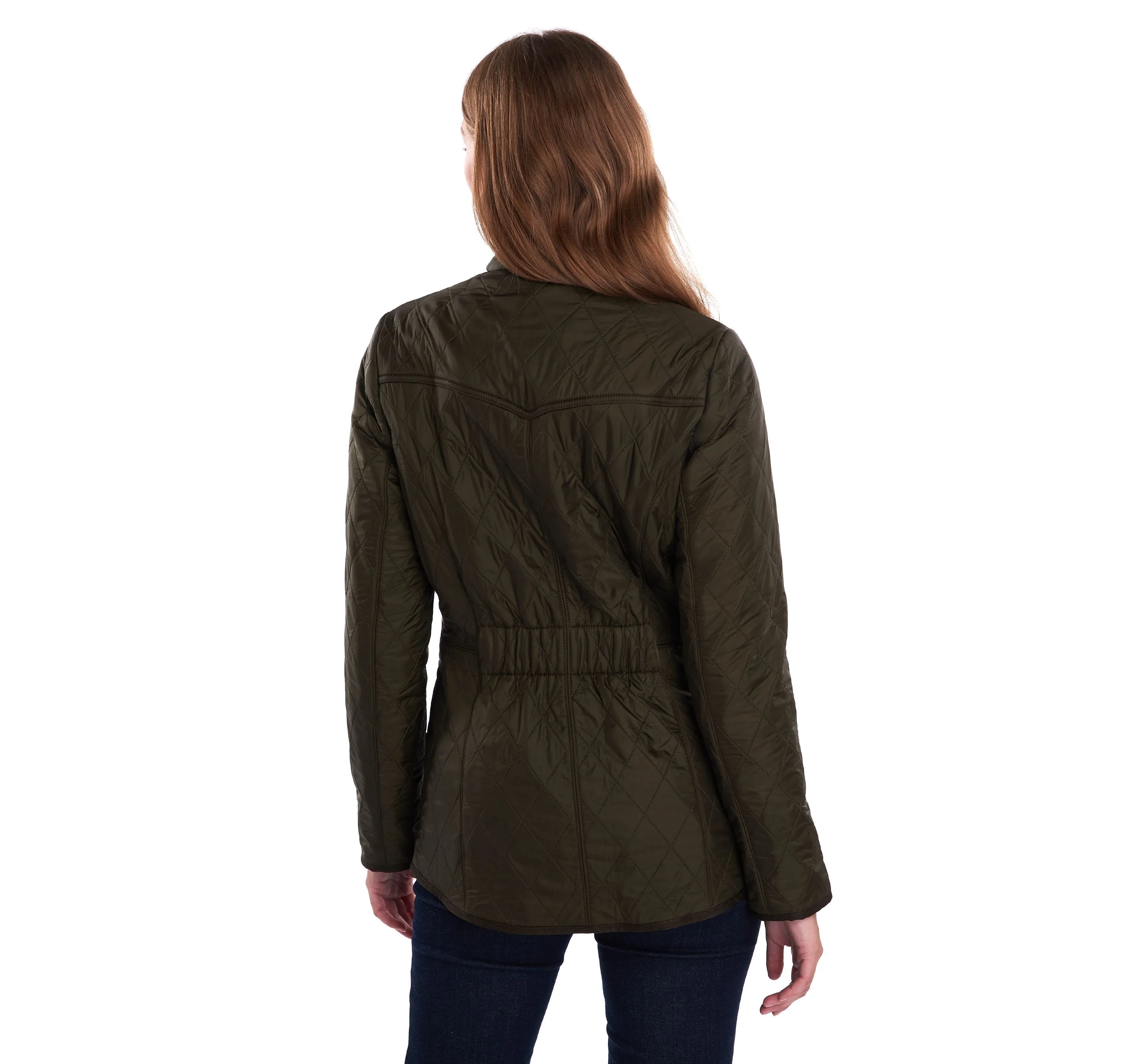 LADIES BARBOUR CAVALRY POLARQUILT JACKET - OLIVE