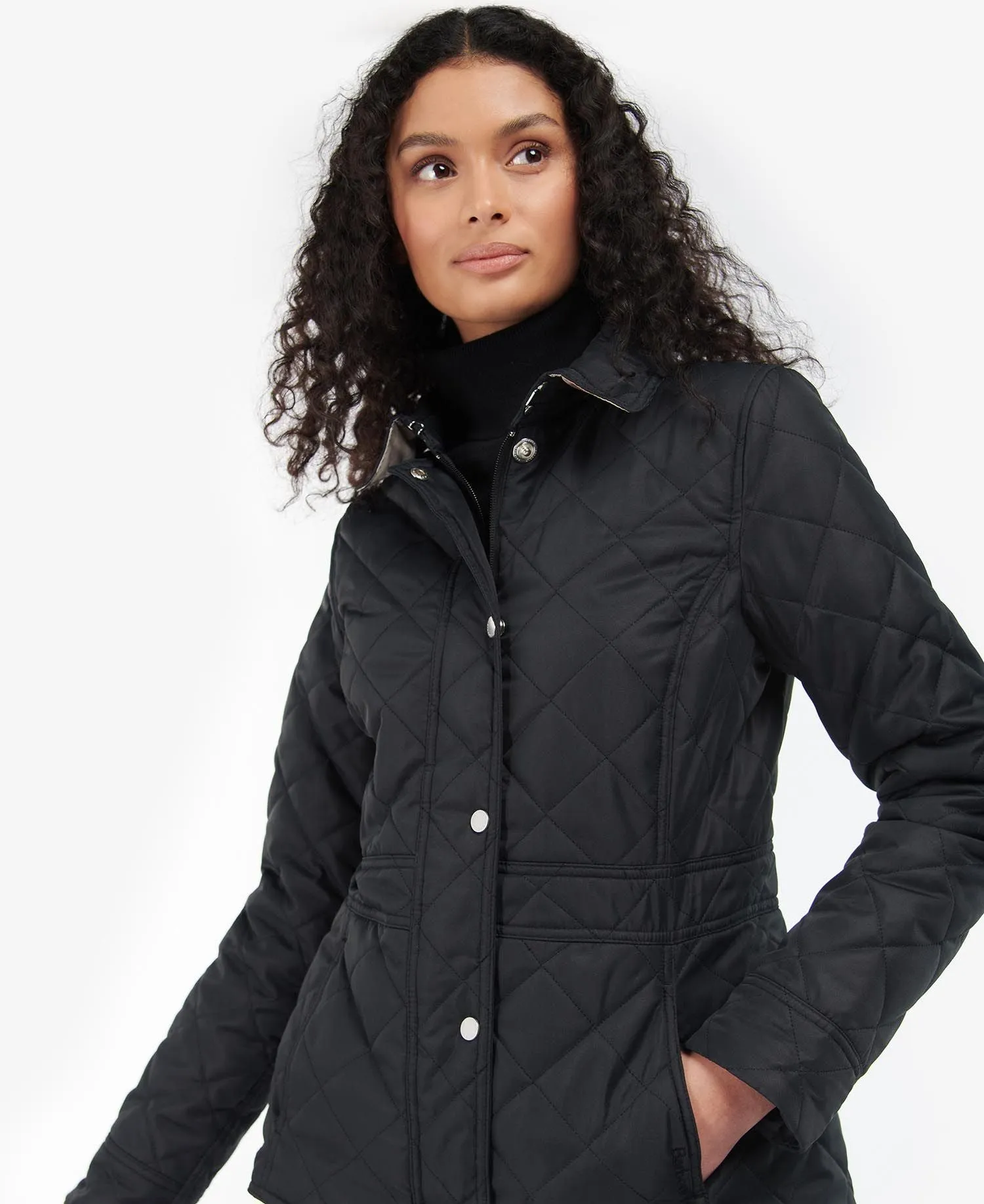 LADIES BARBOUR JEMIMA QUILTED JACKET - BLACK