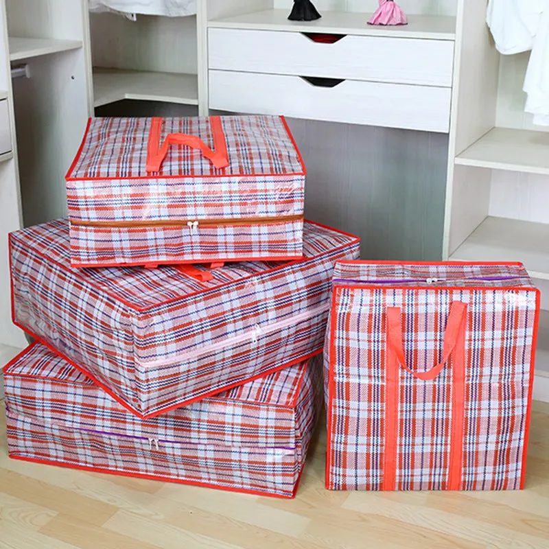 Large Woven Packing Moving Thickened Clothing Travel Bags