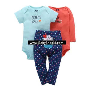 Latest baby boy girl clothes set fashion newborn infant clothing cartoon animal print long sleeve romper