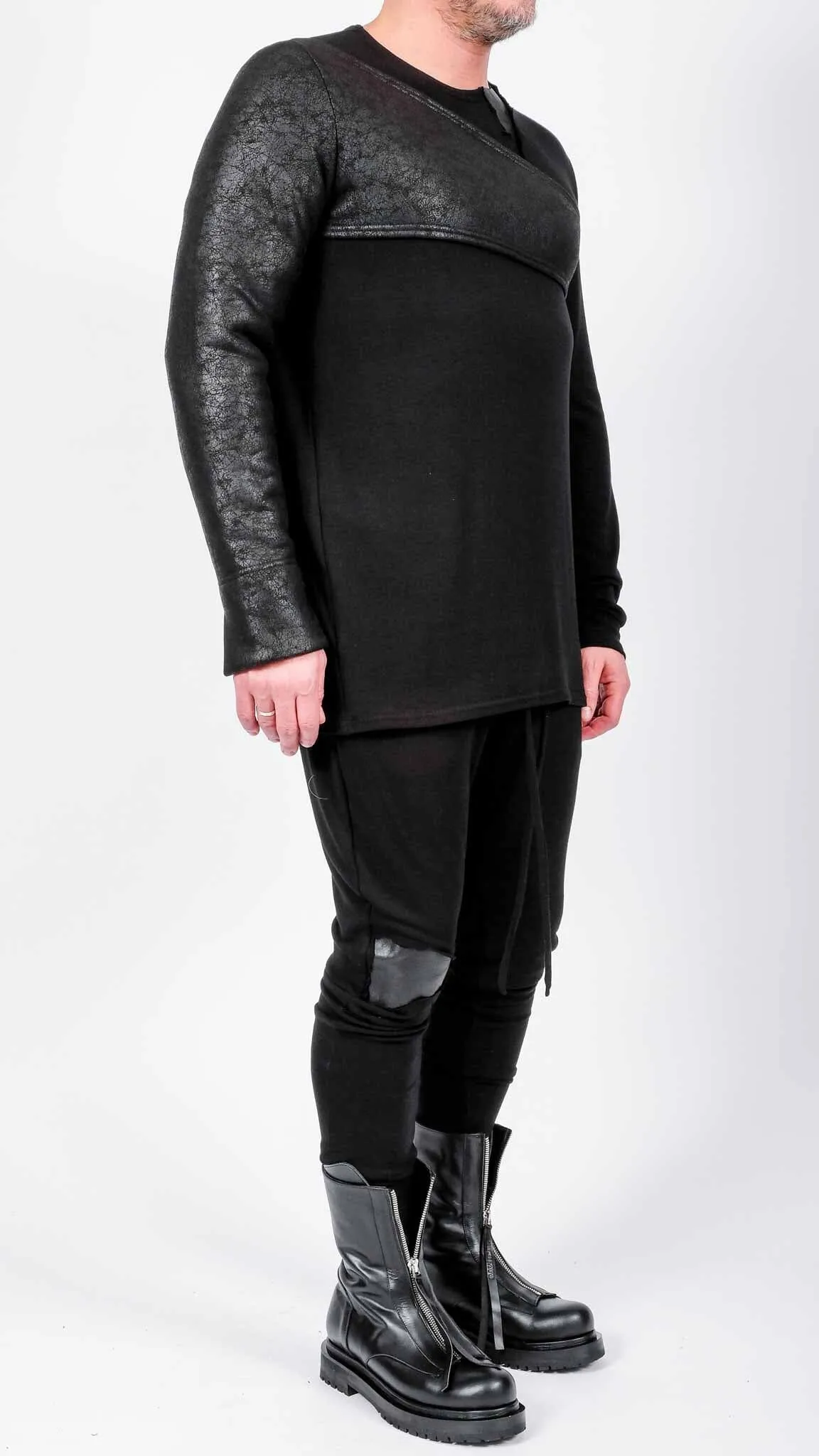 Leather Effect  Sleeve