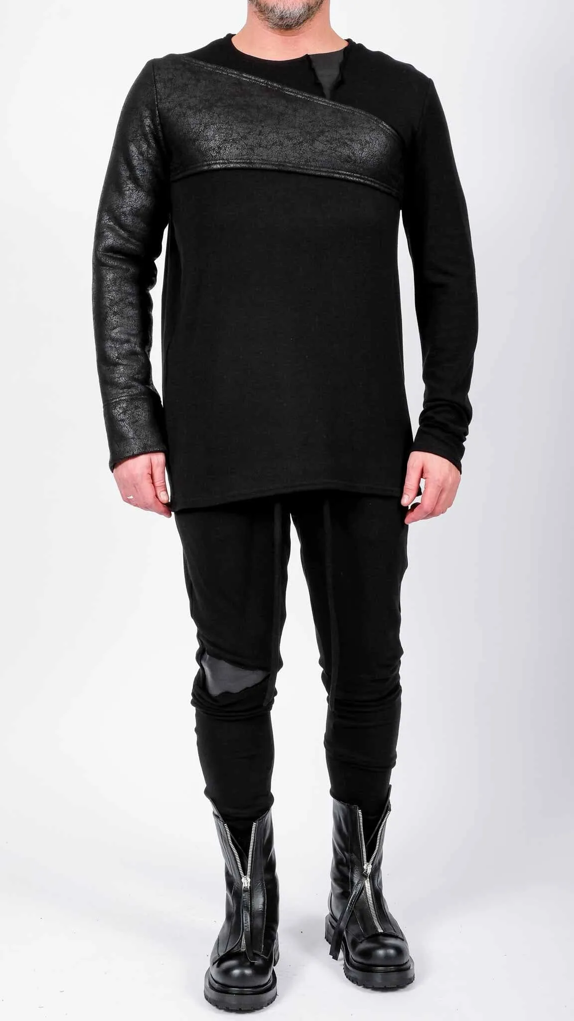 Leather Effect  Sleeve