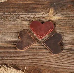 Leather Heart Bookmark, Reader Gift, Book Accessories