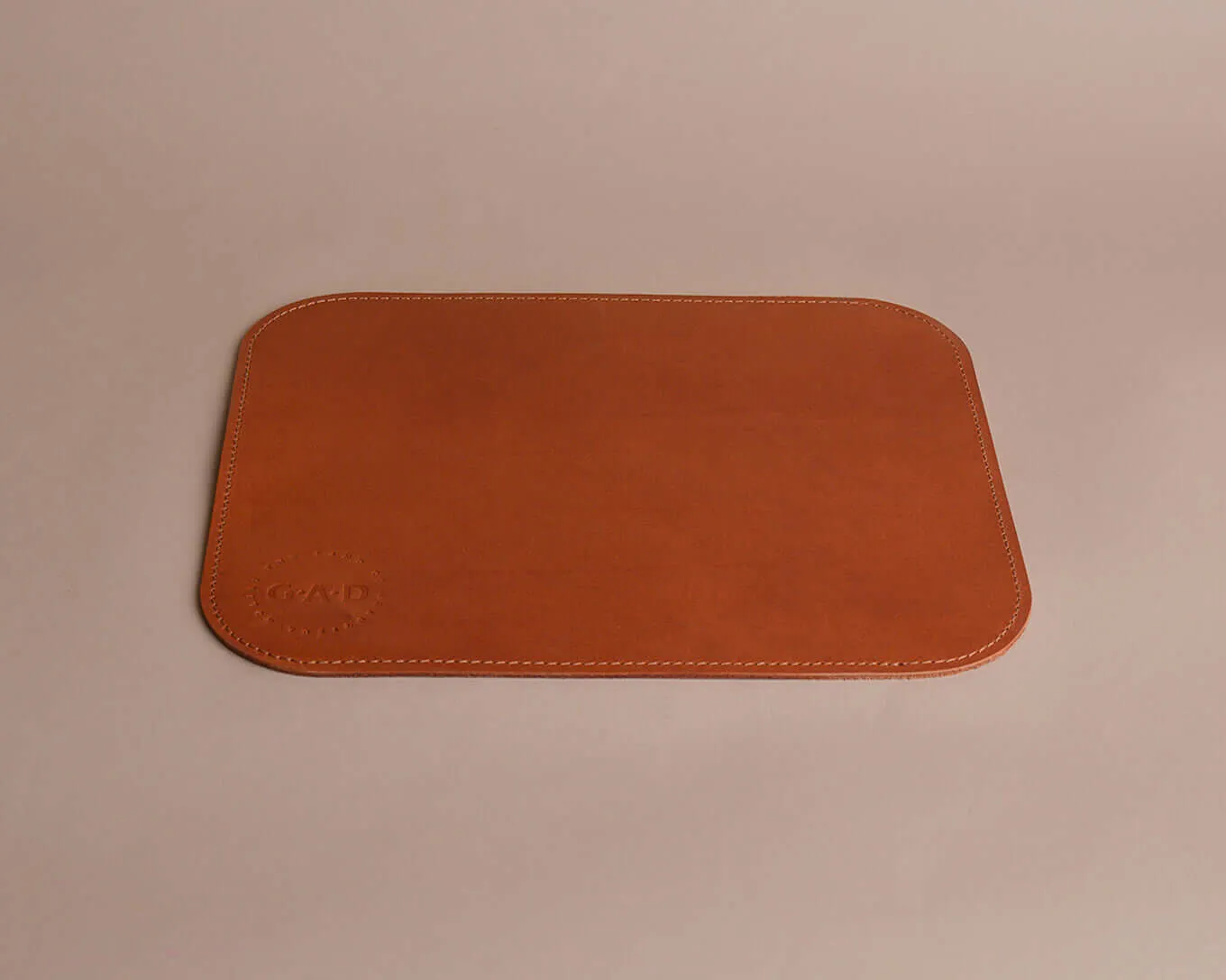 Leather Mouse Pad |  Cognac Color