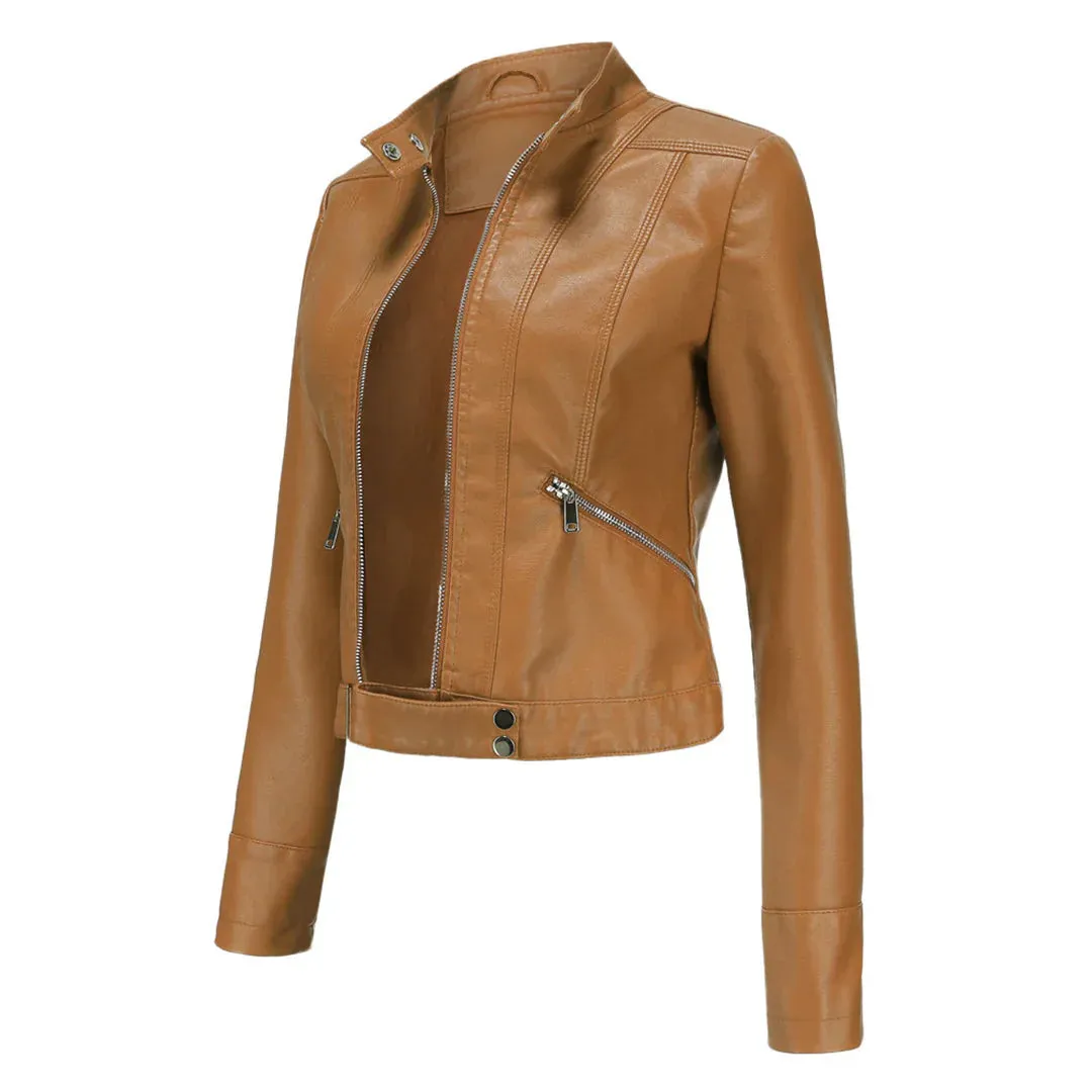 Leather Oxana Jacket: Stylish Design