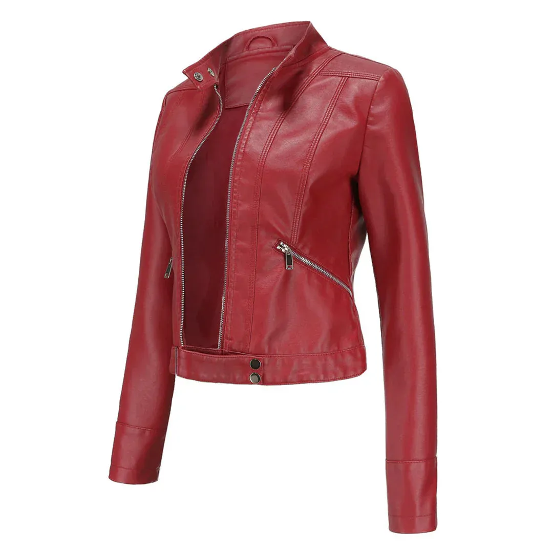 Leather Oxana Jacket: Stylish Design