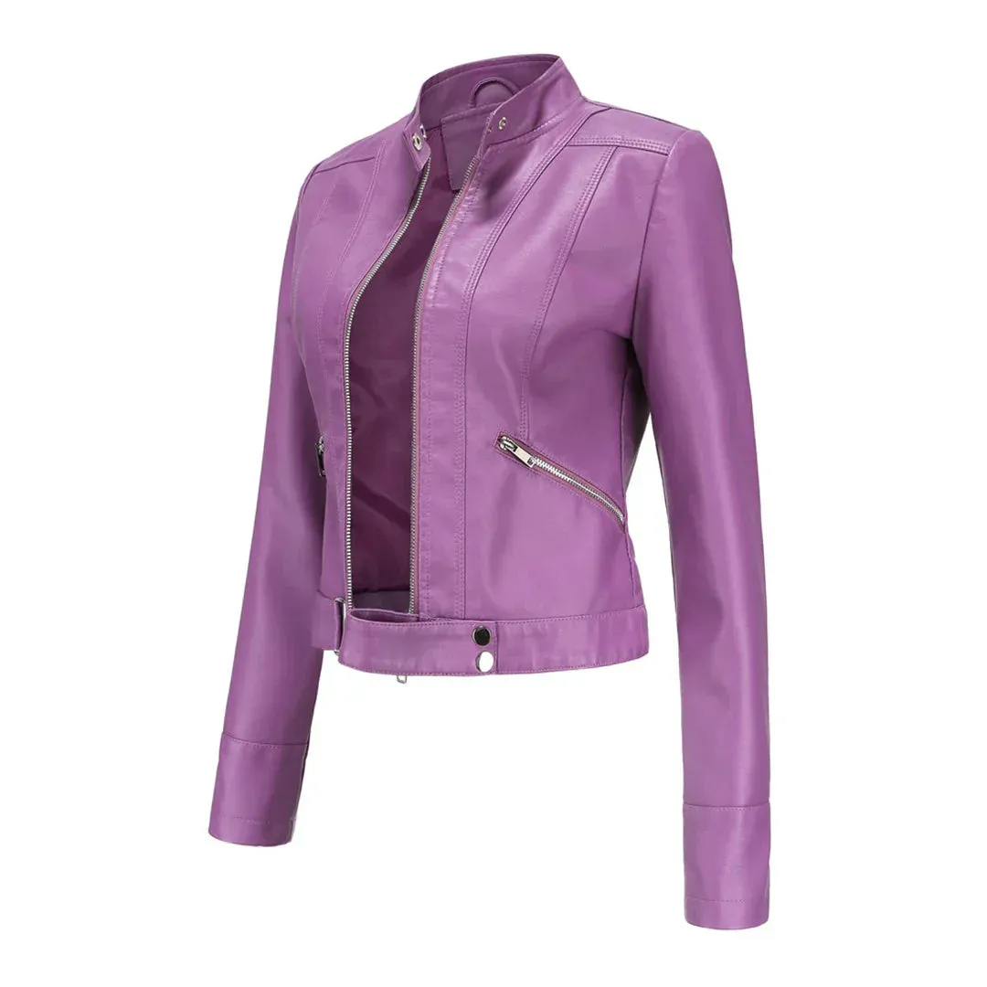 Leather Oxana Jacket: Stylish Design