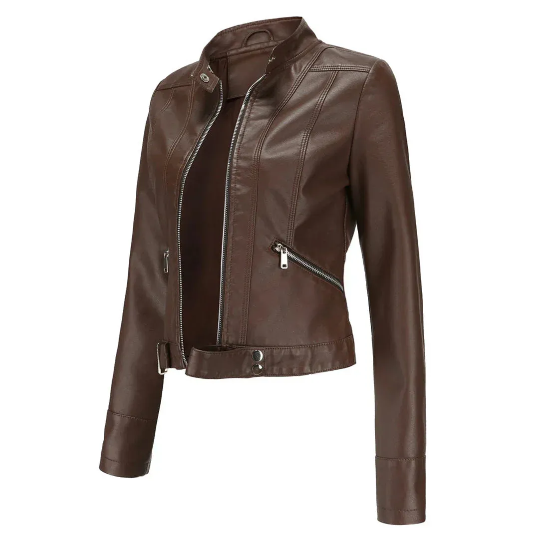 Leather Oxana Jacket: Stylish Design