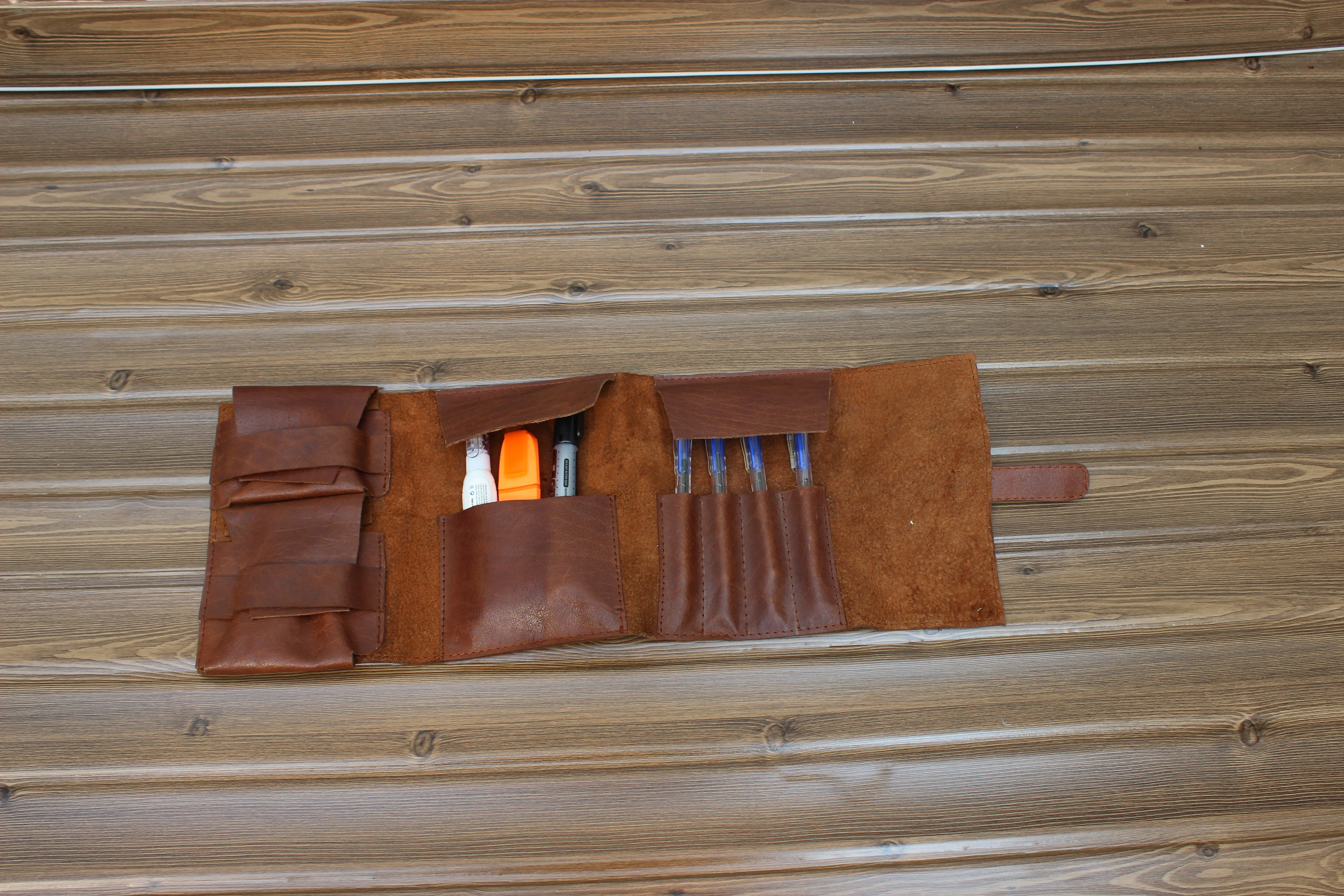 Leather Pencil Roll | Leather Tool Roll