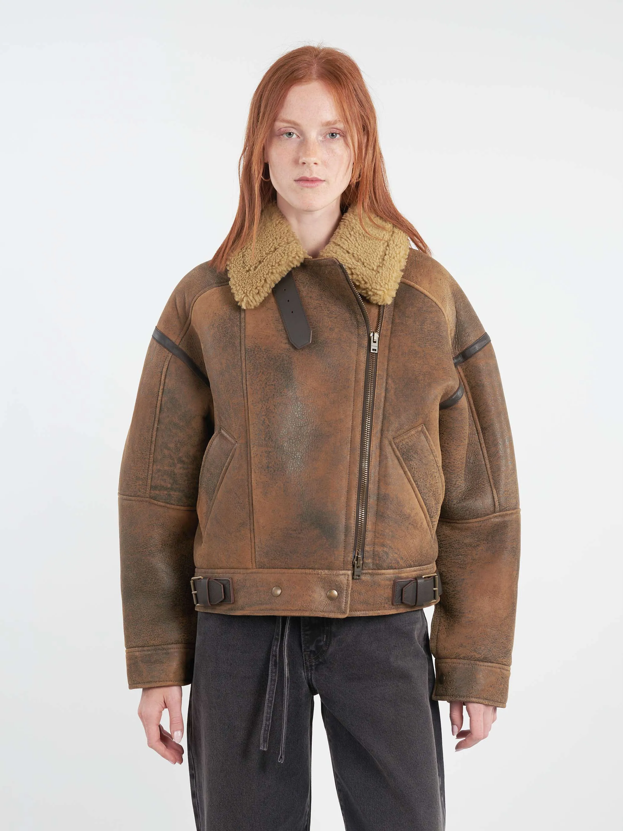 Leather Shearling Jacket