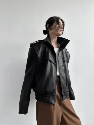 Leather Zipper Jacket