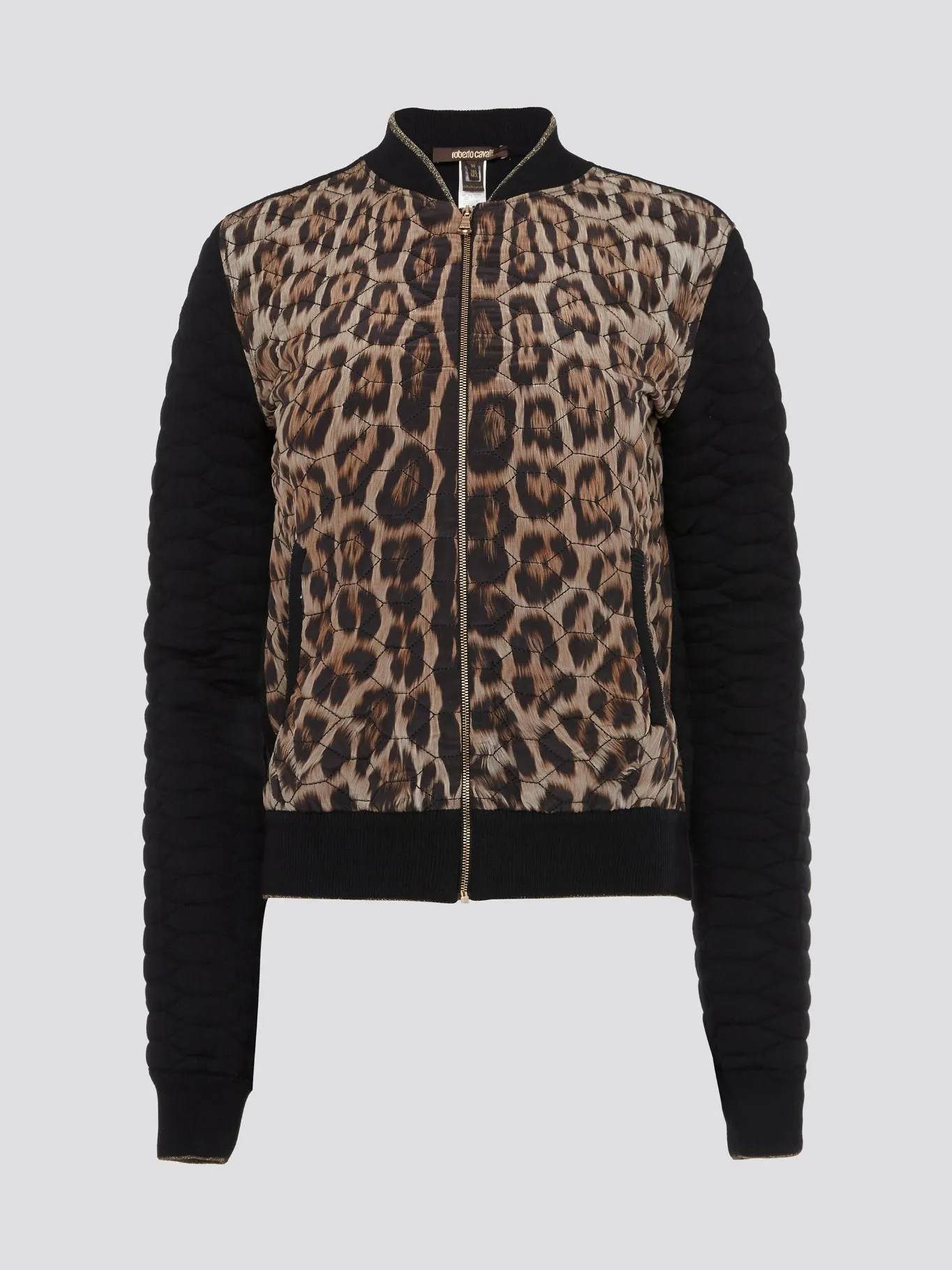 Leopard Print Quilted Jacket