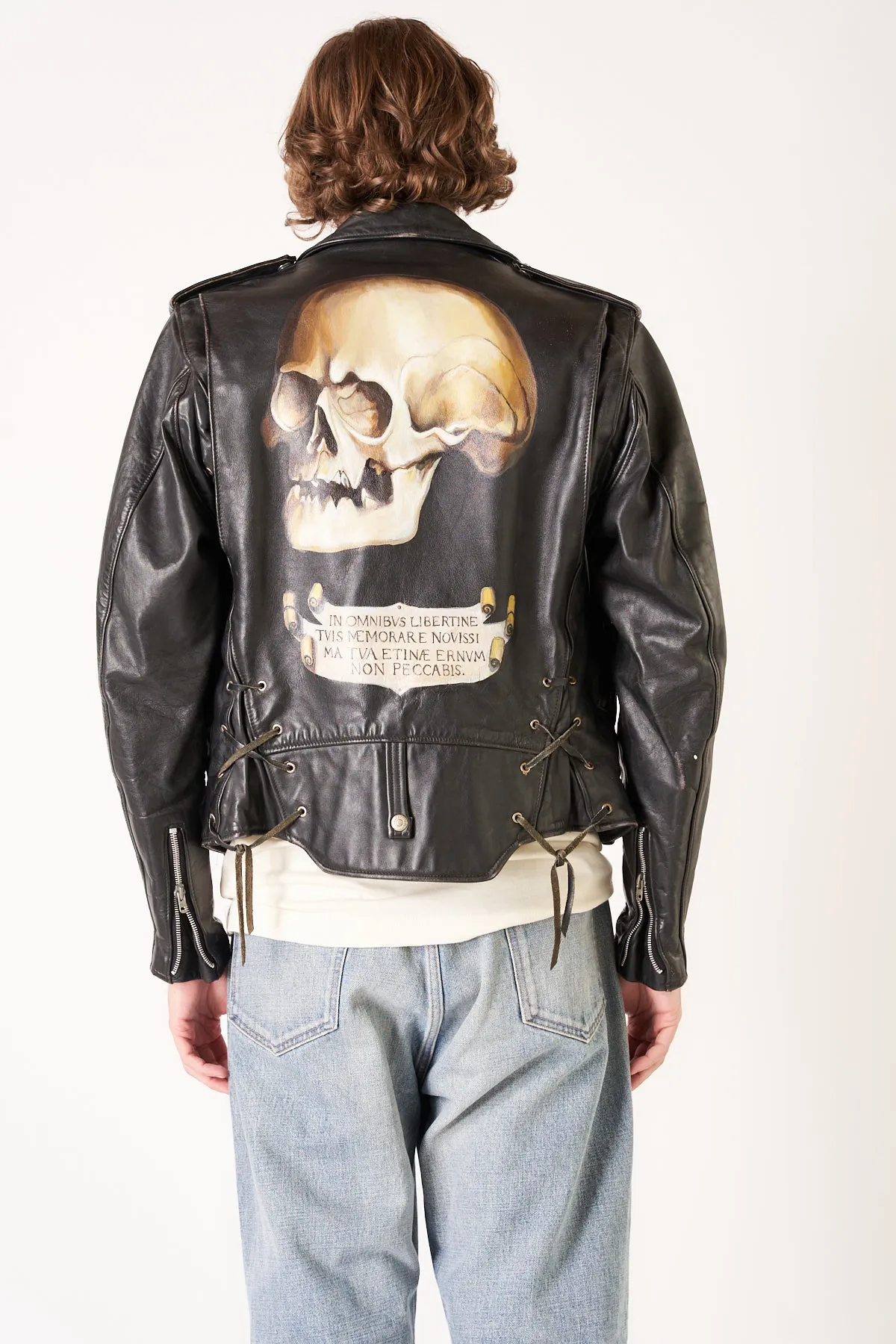 LIBERTINE | PAINTED LEATHER MOTO JACKET
