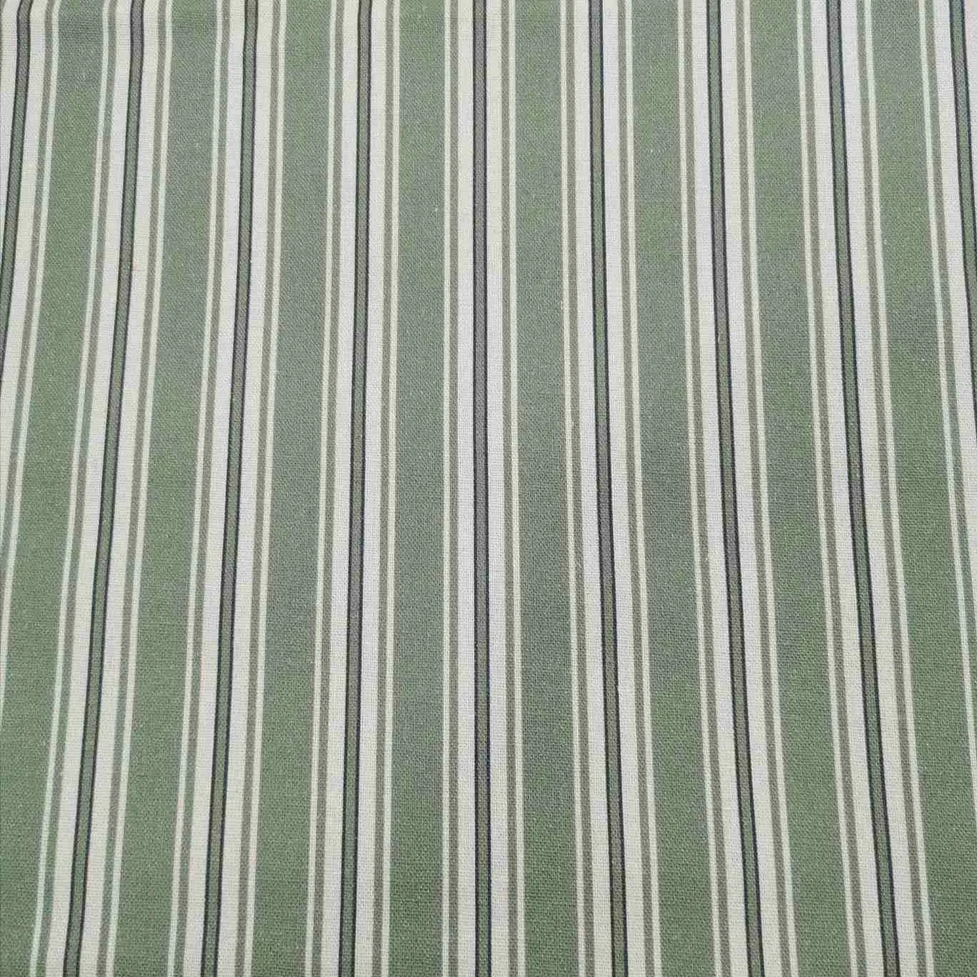 Linen Cotton Ticking, Comptoir De Toile, Green