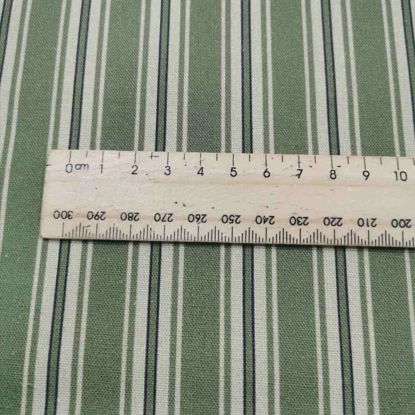 Linen Cotton Ticking, Comptoir De Toile, Green