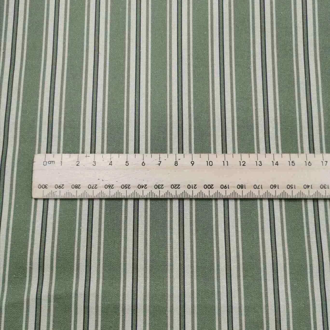 Linen Cotton Ticking, Comptoir De Toile, Green