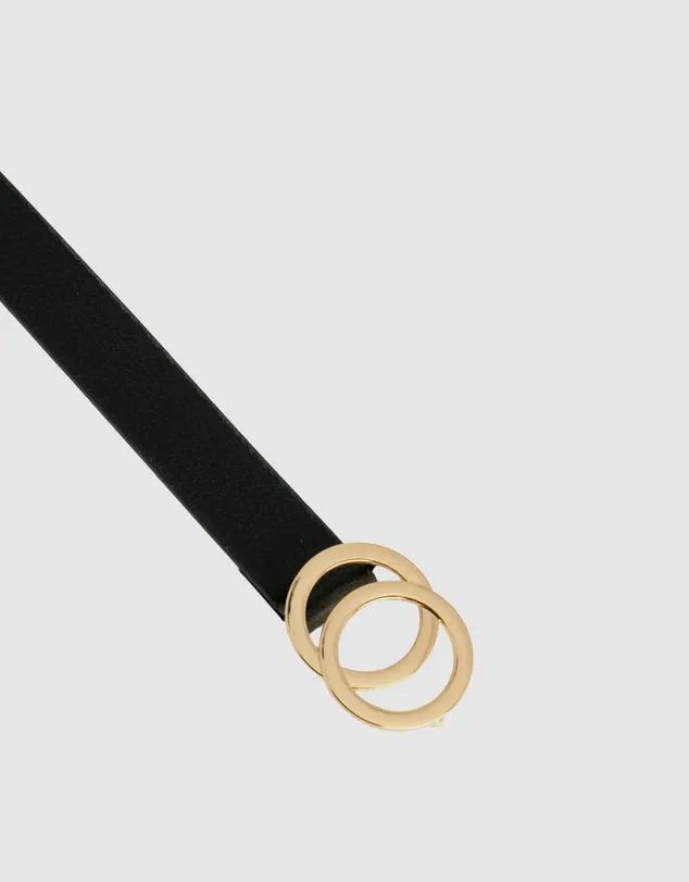 Loop Leather Brittany Belt - Black