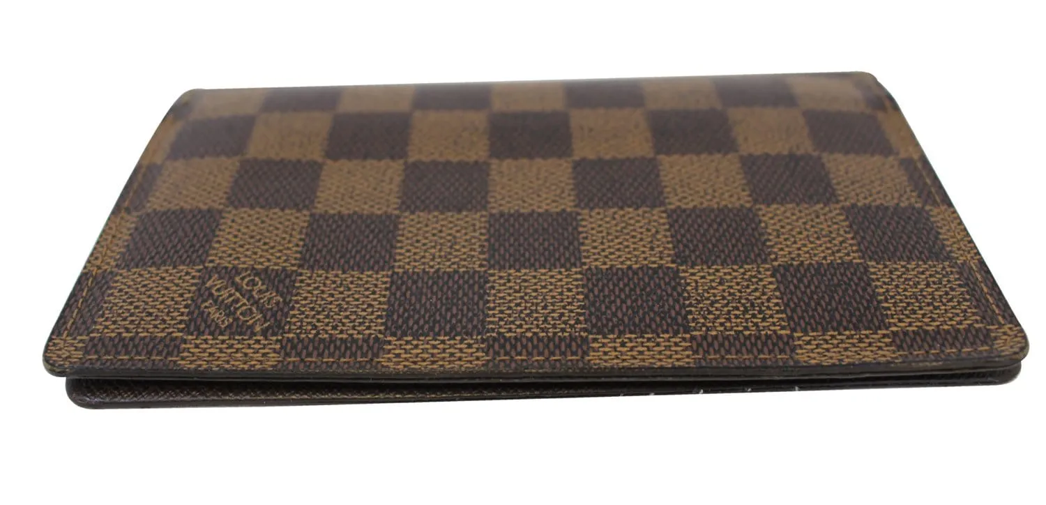 LOUIS VUITTON Damier Ebene Portefeiulle Brazza Bifold Long Wallet