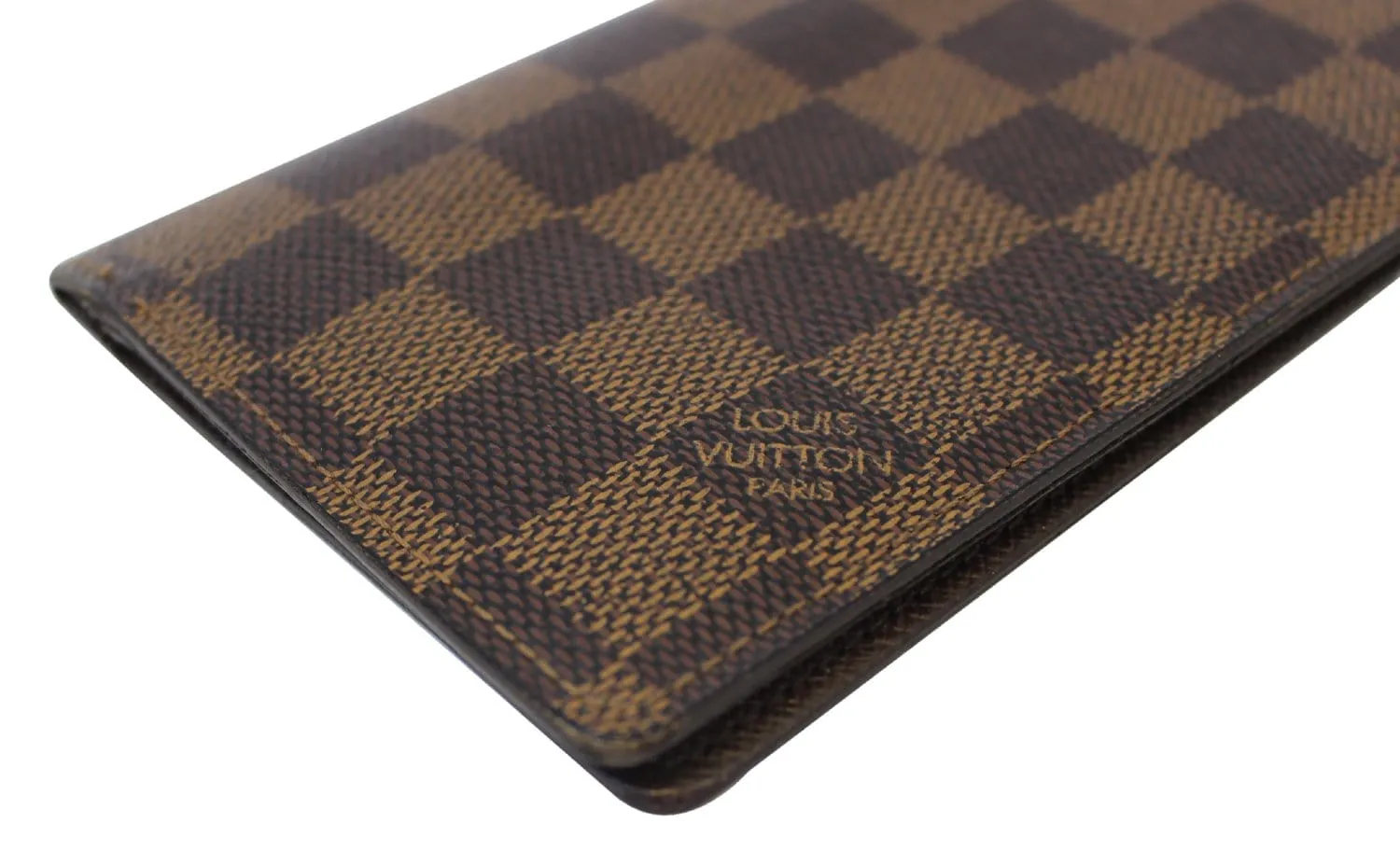 LOUIS VUITTON Damier Ebene Portefeiulle Brazza Bifold Long Wallet