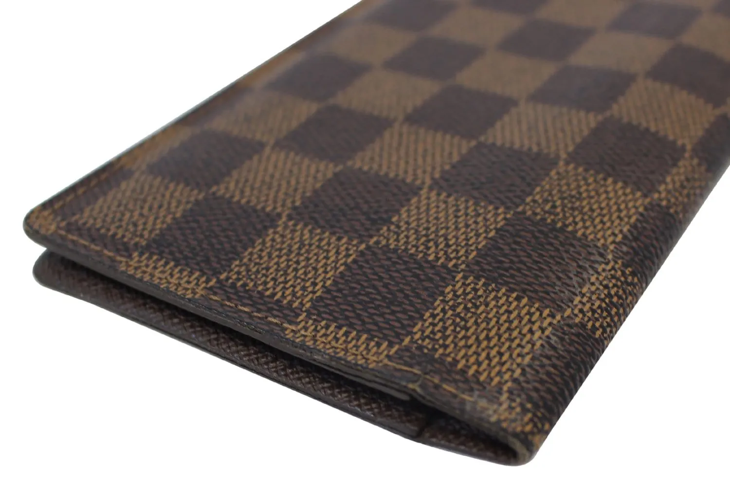 LOUIS VUITTON Damier Ebene Portefeiulle Brazza Bifold Long Wallet