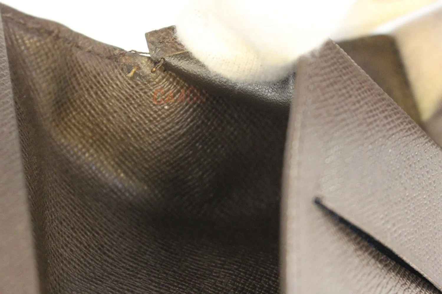 LOUIS VUITTON Damier Ebene Portefeiulle Brazza Bifold Long Wallet