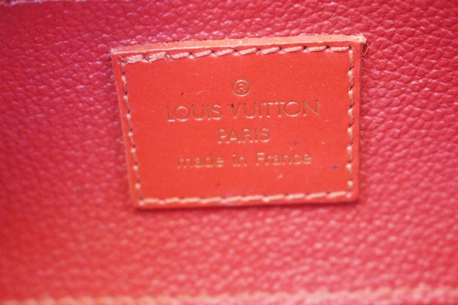 LOUIS VUITTON Epi Leather Definu PM Cosmetic Pouch
