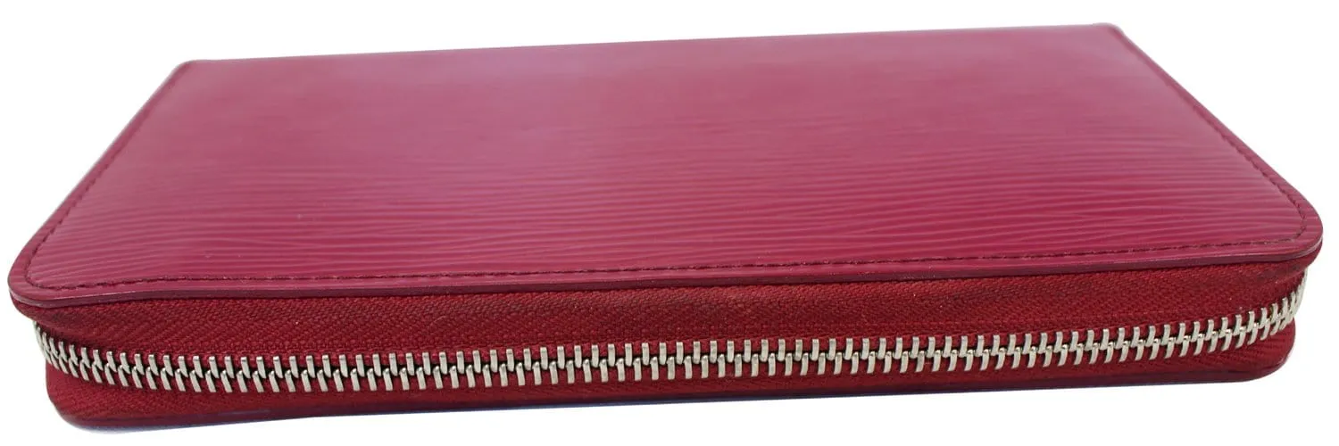 LOUIS VUITTON Epi Leather Fuchsia Zippy Wallet