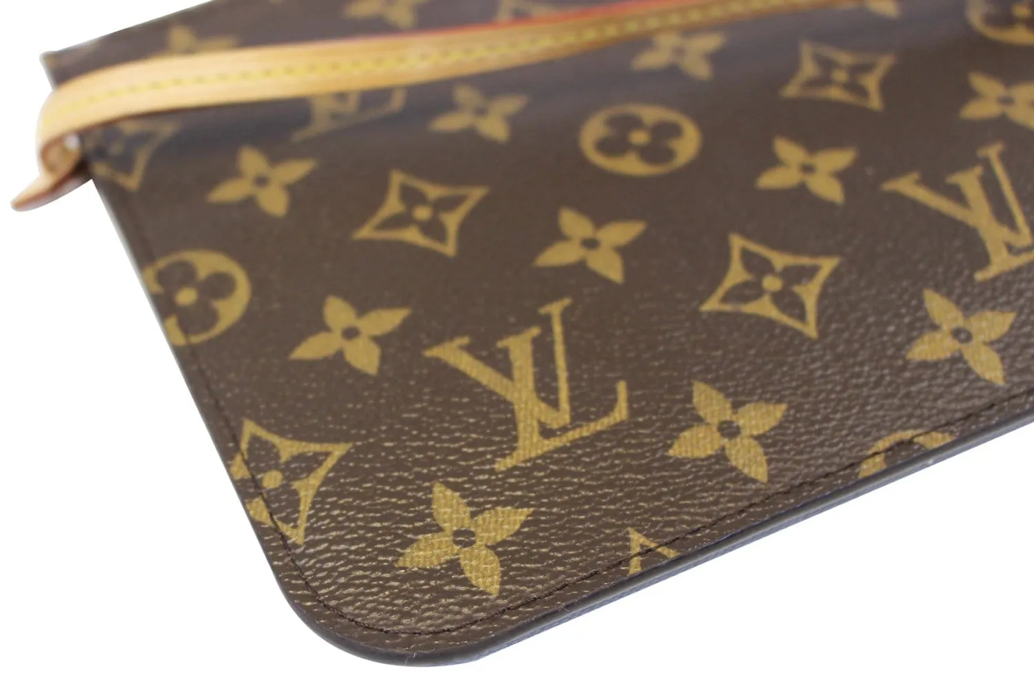 LOUIS VUITTON Monogram Canvas Pochette Wristlet Pouch Neverfull MM