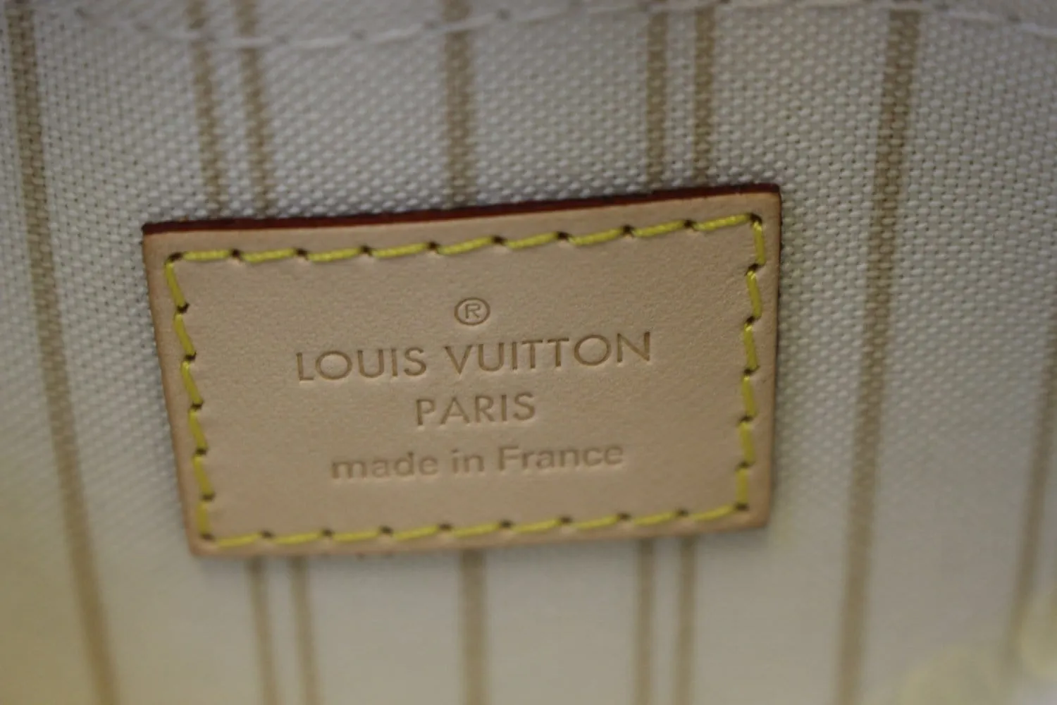 LOUIS VUITTON Neverfull Damier Azur Pochette Wr